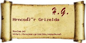 Hrncsár Grizelda névjegykártya